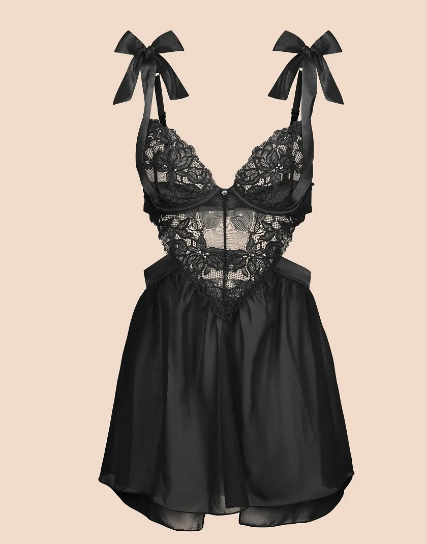 Fantasia Black 2 Unlined lingerie bundle Still 3