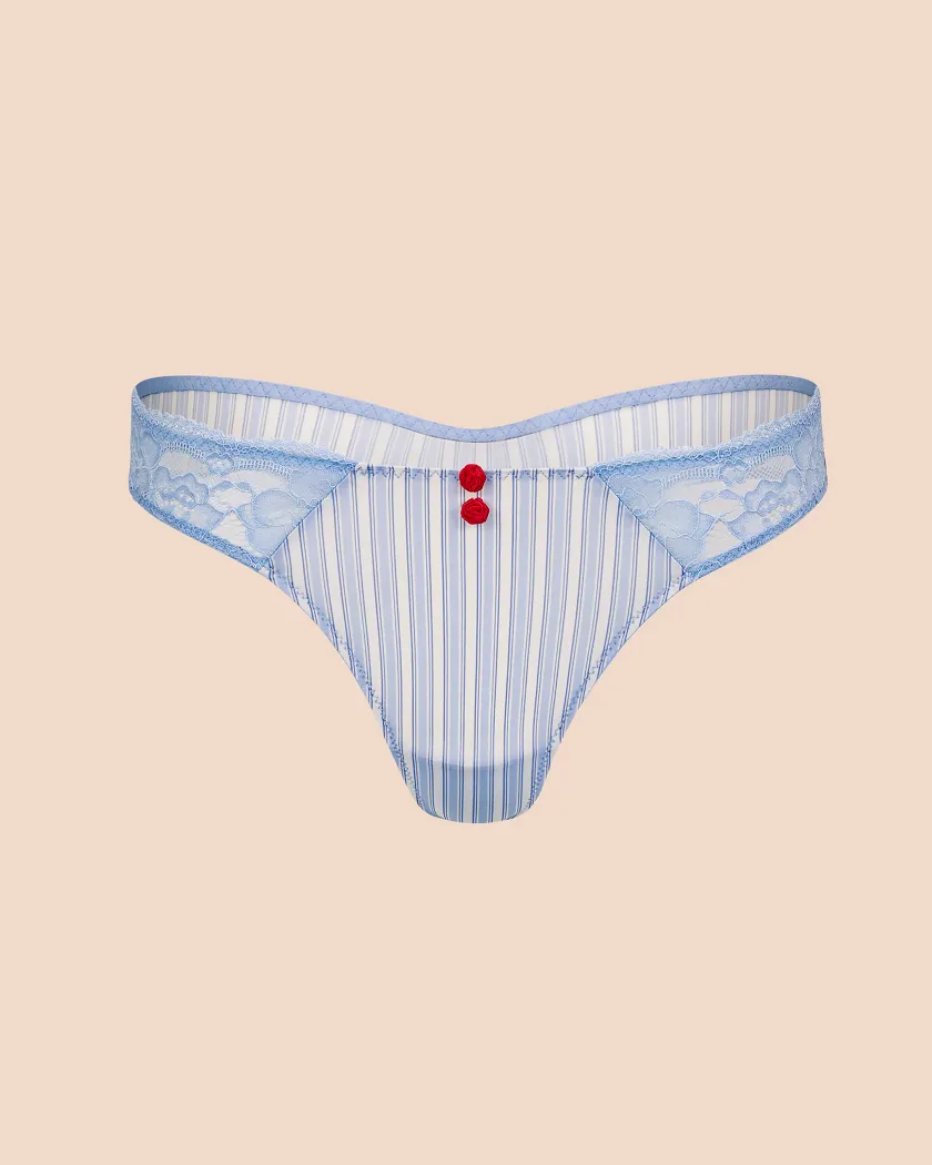 Gretl Thong Stripe Blue panty bundle Still 2