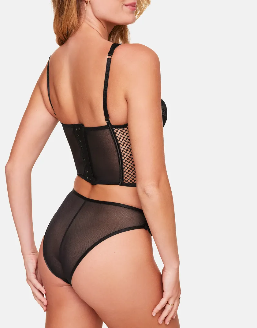 Dominika Black 2 Lined corset bundle Model 7