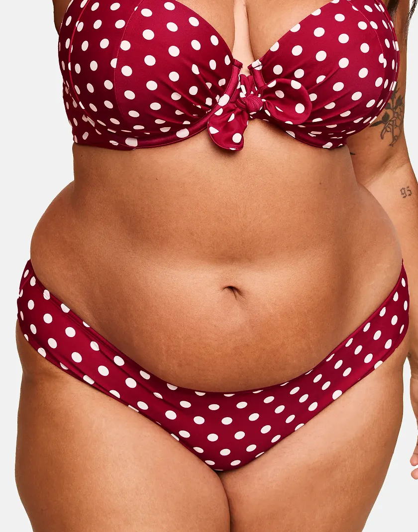 Shelby Dot Red 2 Contour swimwear bundle Model 7