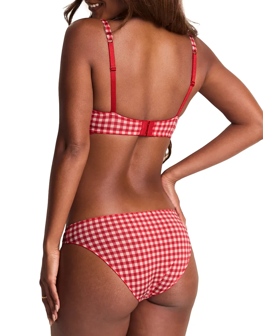 Gretl Bikini Plaid Pink panty bundle Model 4