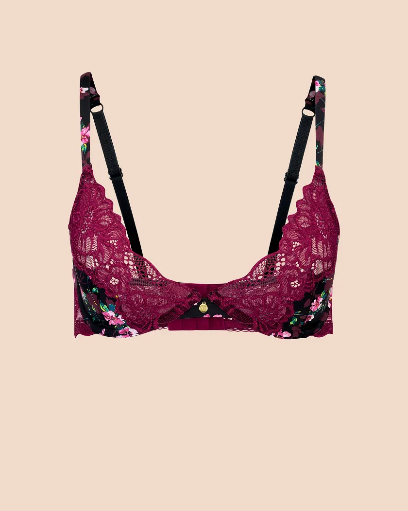 Aleena Floral Black 2 Unlined bra bundle Still 4