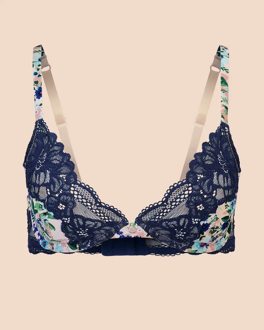 Aleena Floral White 2 Unlined bra bundle Still 4