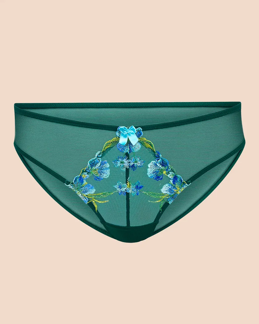 Daphne Bikini Floral Green panty bundle Still 3