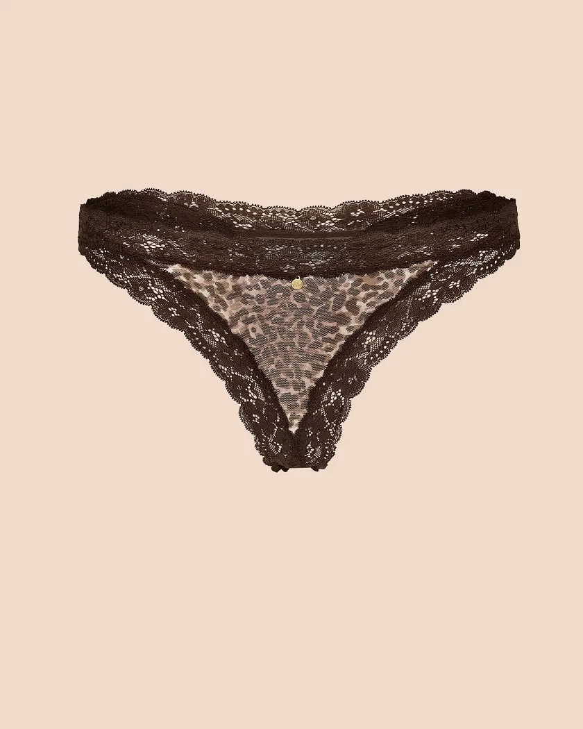 Akari Thong Animal Brown panty bundle Still 2