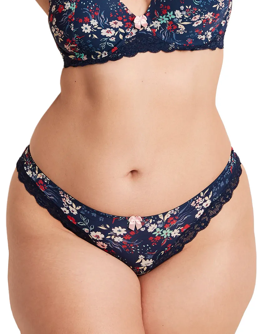 Nare Floral Blue 17 Contour bra bundle Model 3