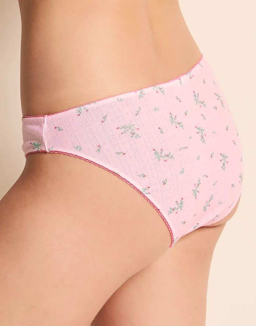 Minah Bikini Floral Pink panty bundle Model 4