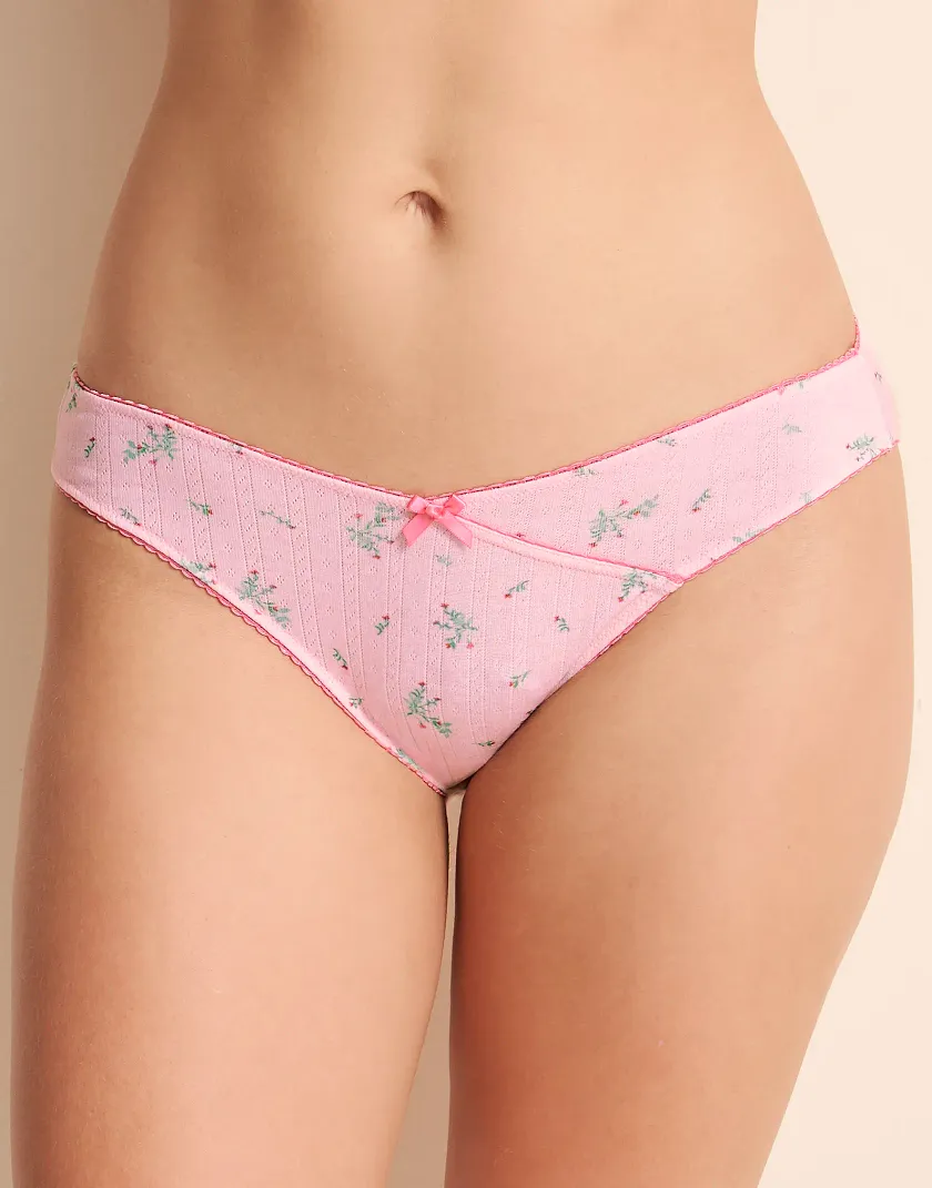 Minah Bikini Floral Pink panty bundle Model 1
