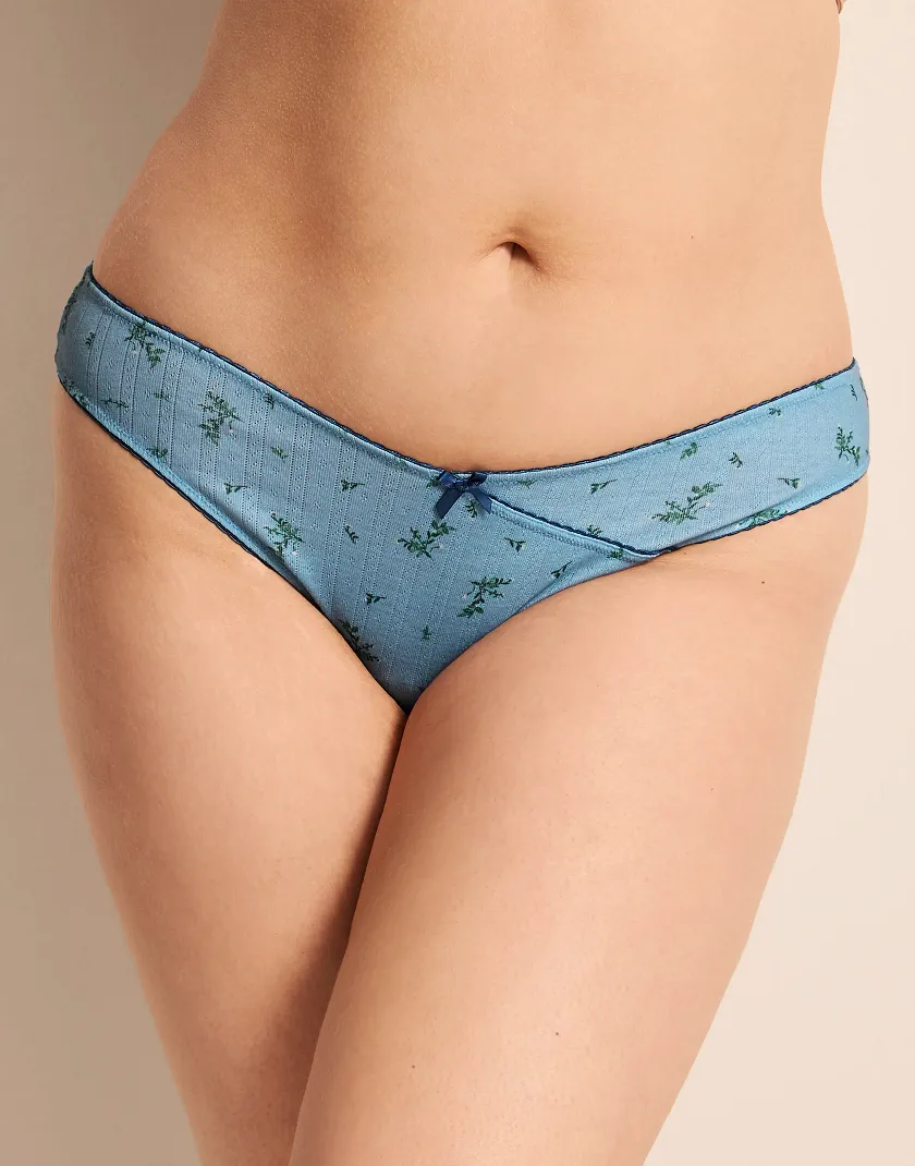 Minah Bikini Floral Blue Plus panty bundle Model 5