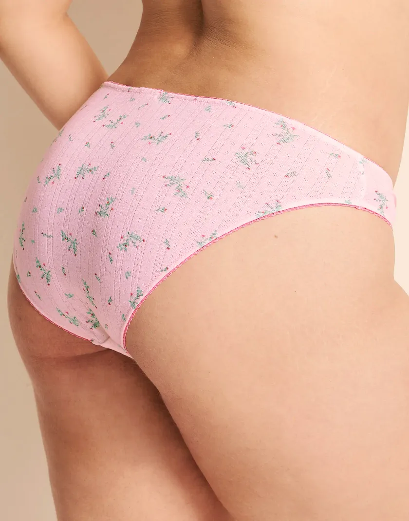 Minah Bikini Floral Pink Plus panty bundle Model 2