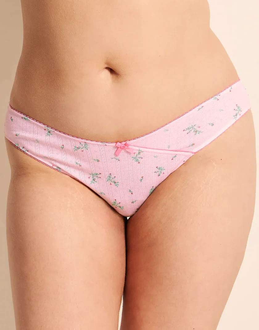 Minah Bikini Floral Pink Plus panty bundle Model 5