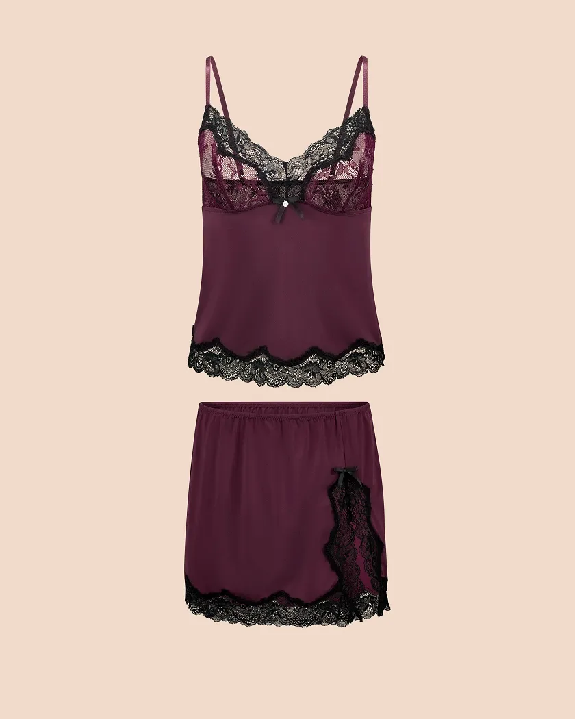 Madeline Dark Purple Unlined lingerie bundle Still 2