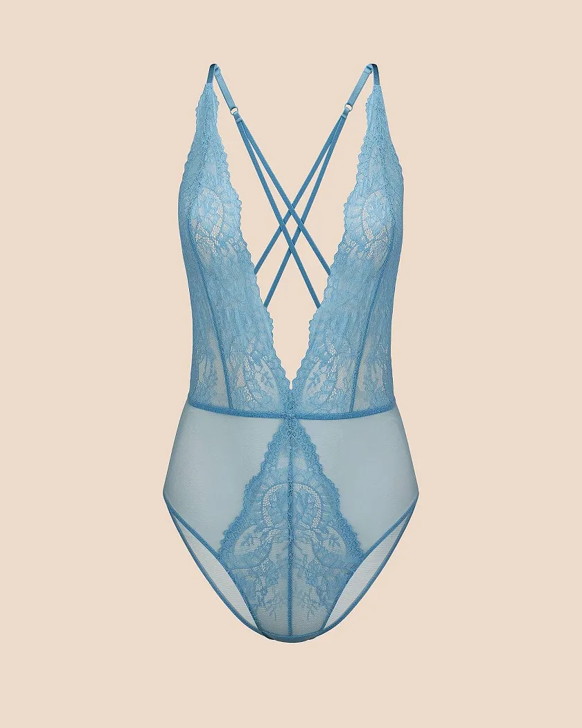 Talia Medium Blue Unlined lingerie bundle Still 3