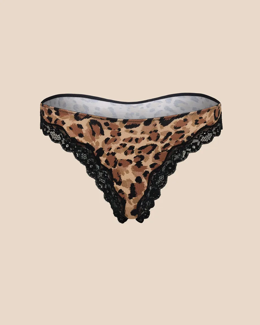Jersey Brazilian Animal Brown panty bundle Still 2