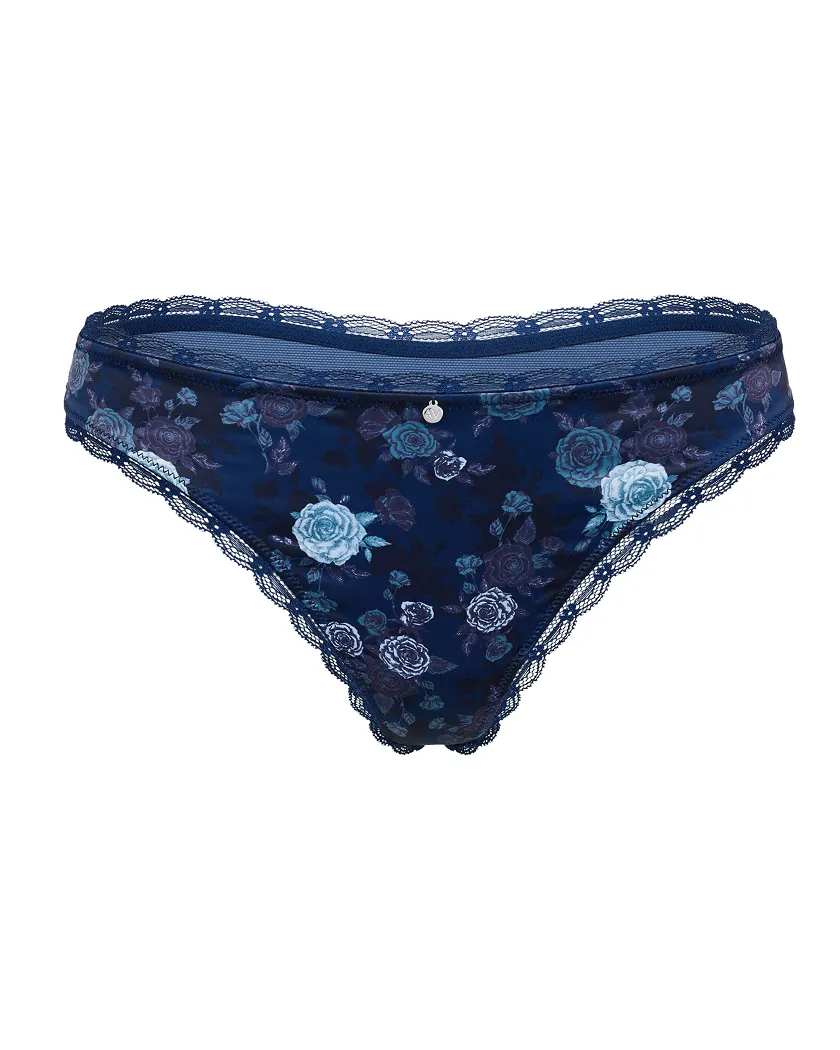Elsie Thong Floral Black panty bundle Still 1