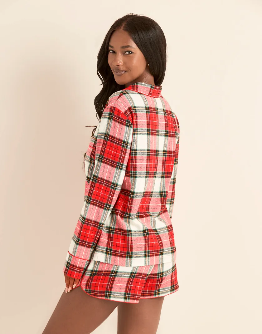 Cecelia Plaid Beige sleepwear bundle Model 6