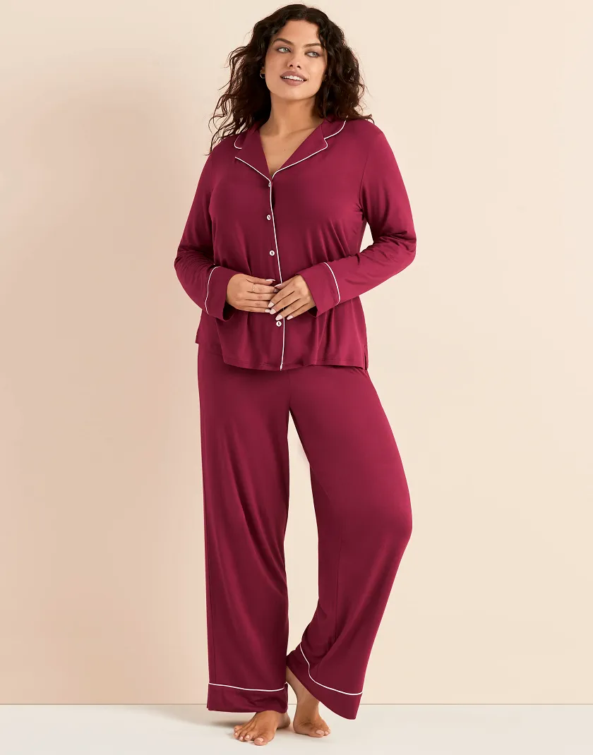 Matilda B1 Dark Red Plus sleepwear bundle Model 2