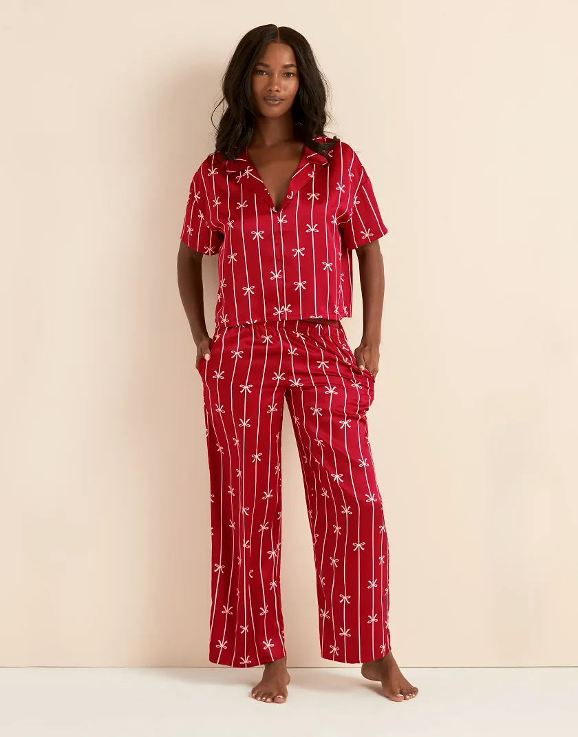 Verity Stripe Red sleepwear bundle 1
