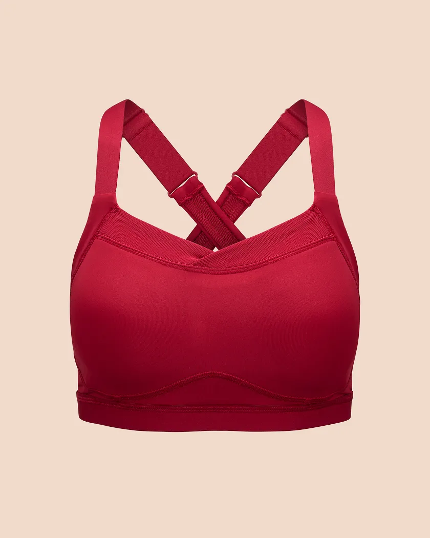 Brylee High Support Dark Red Contour activewear bundle Still 2