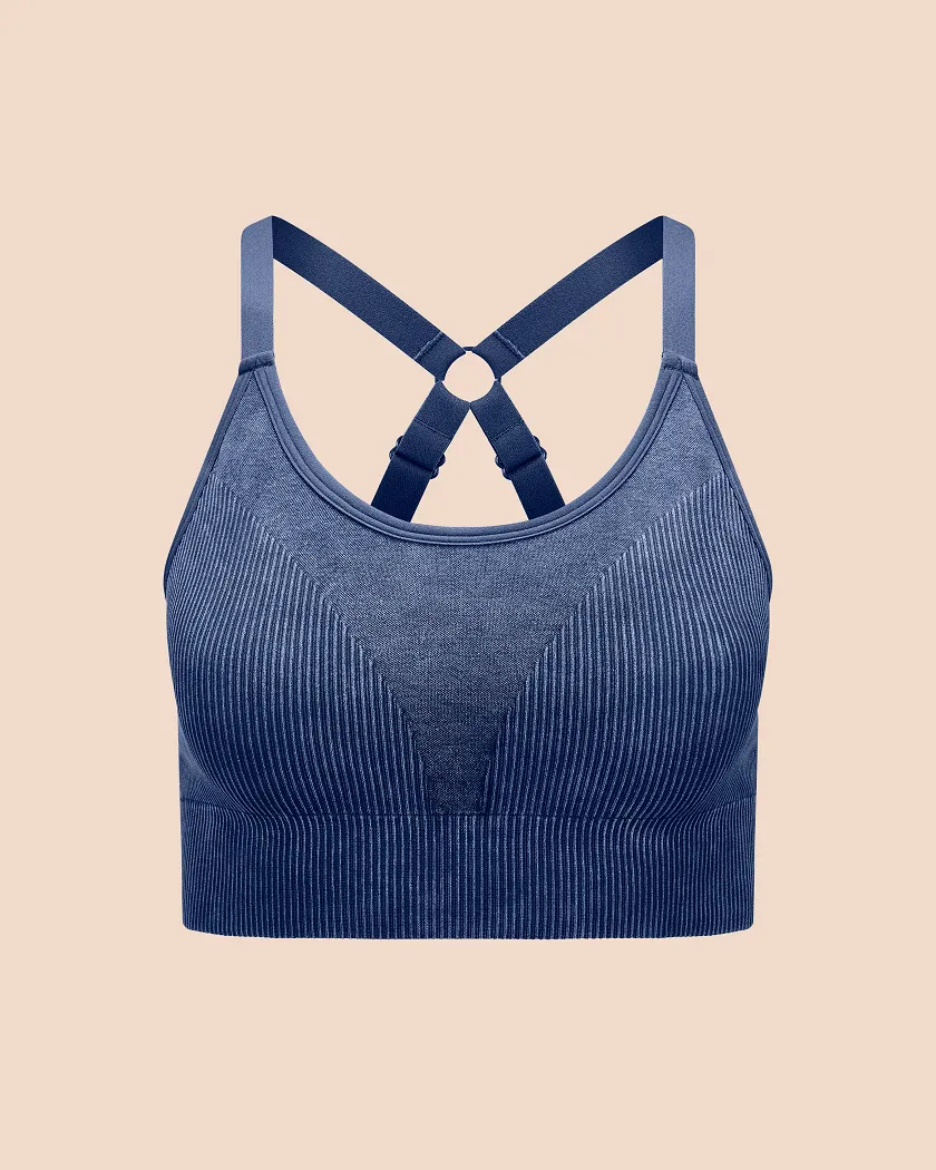 Empower Sports Bra Dark Blue activewear bundle Still 2
