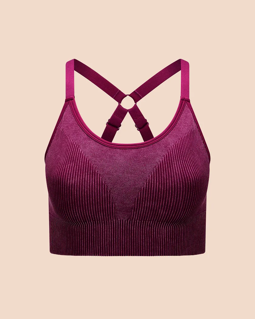 Empower Sports Bra Dark Purple activewear bundle Still 2
