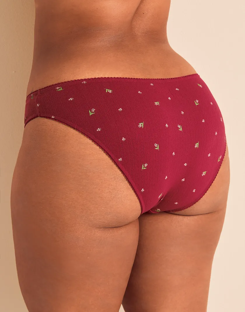 Minah B1 Bikini Floral Red Plus panty bundle Model 5