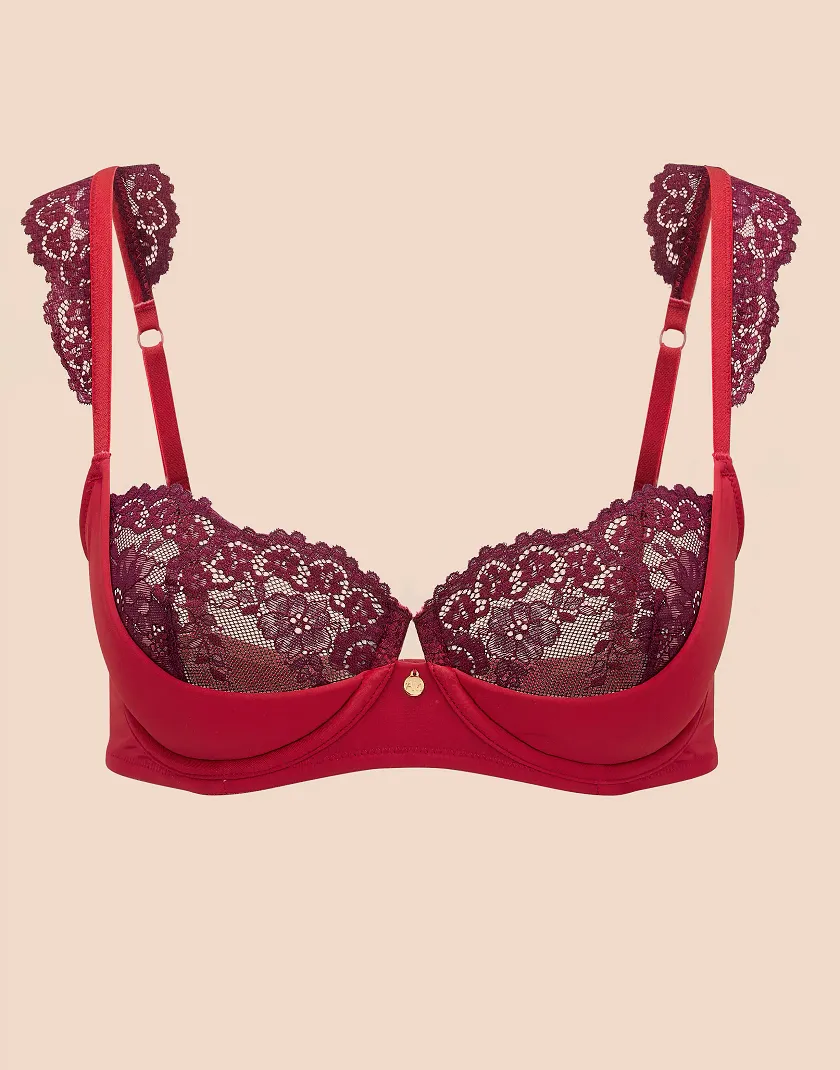 Taissa Dark Red 2 Contour bra bundle Still 3