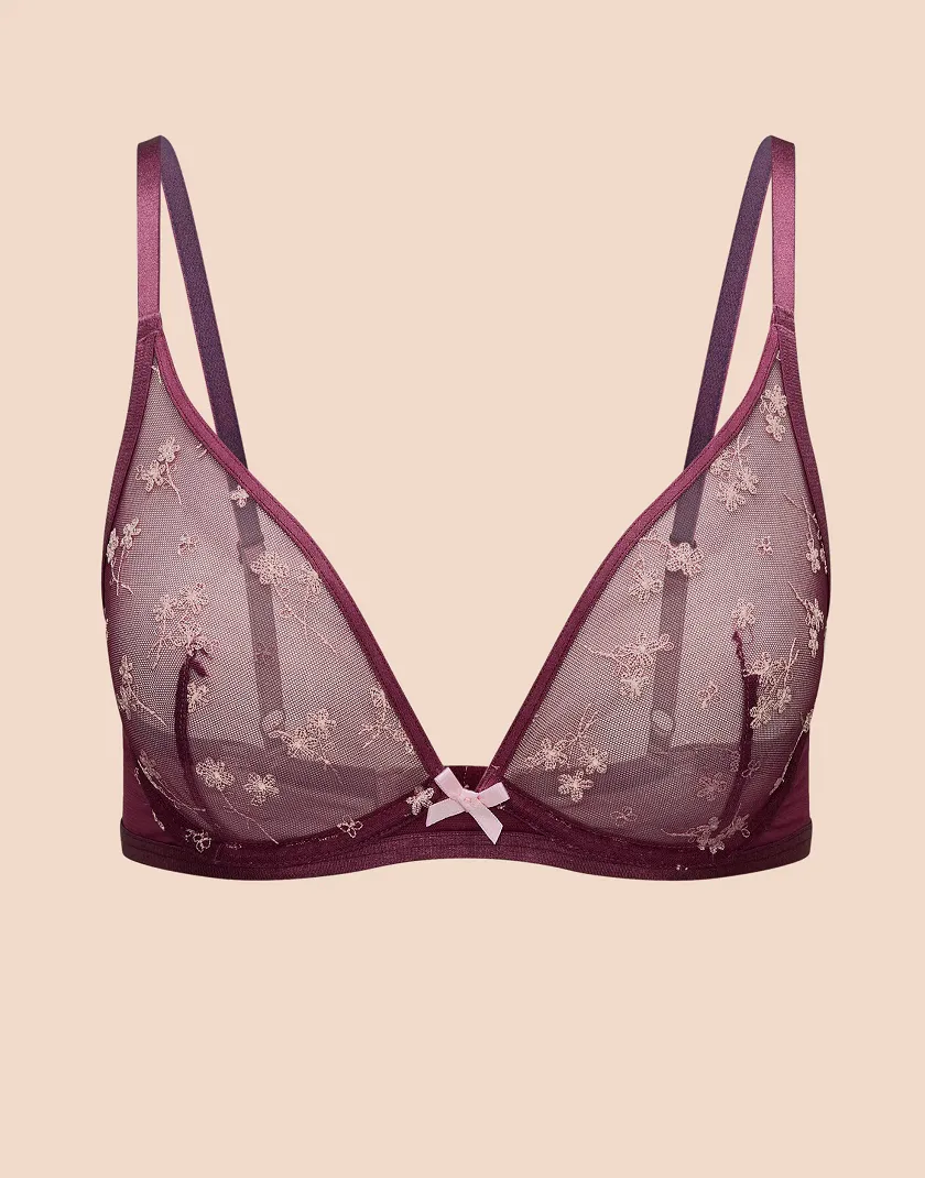 Clementin Dark Purple 2 Unlined bra bundle Still 5