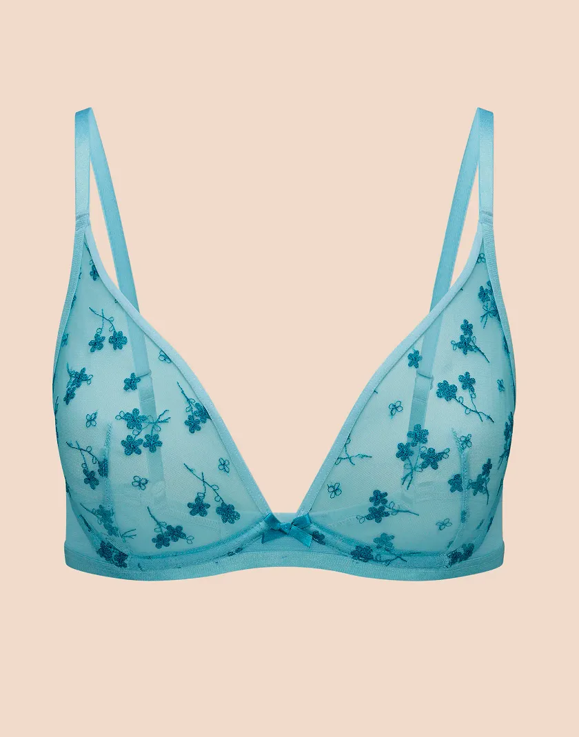 Clementin Medium Blue 2 Unlined bra bundle Still 5