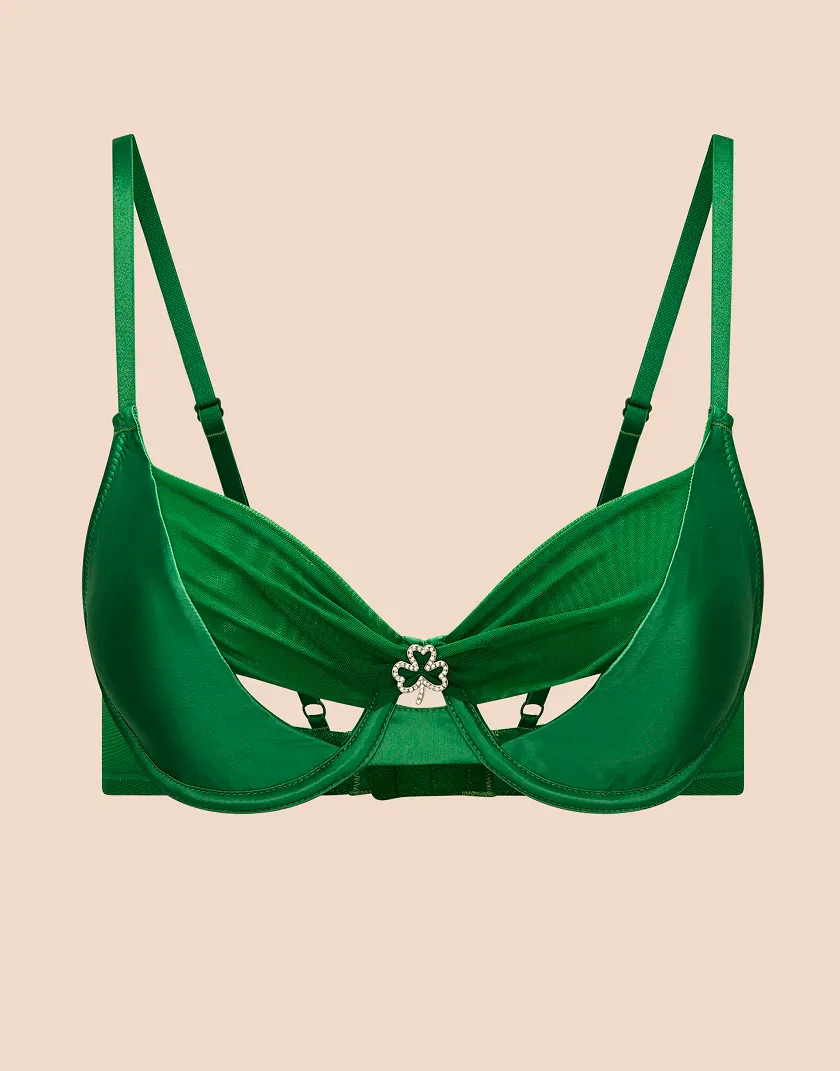 Libi Dark Green 2 Unlined bra bundle Still 5