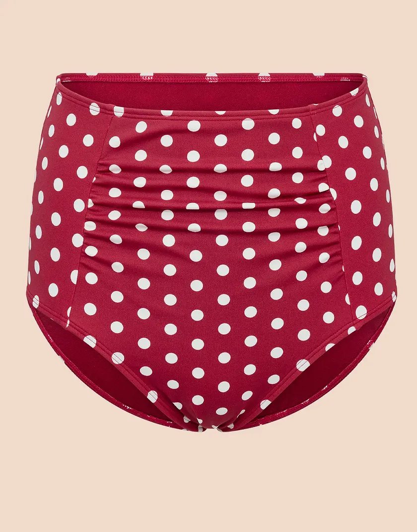 Shelbie B1 Dot Red swimwear bundle Still 3