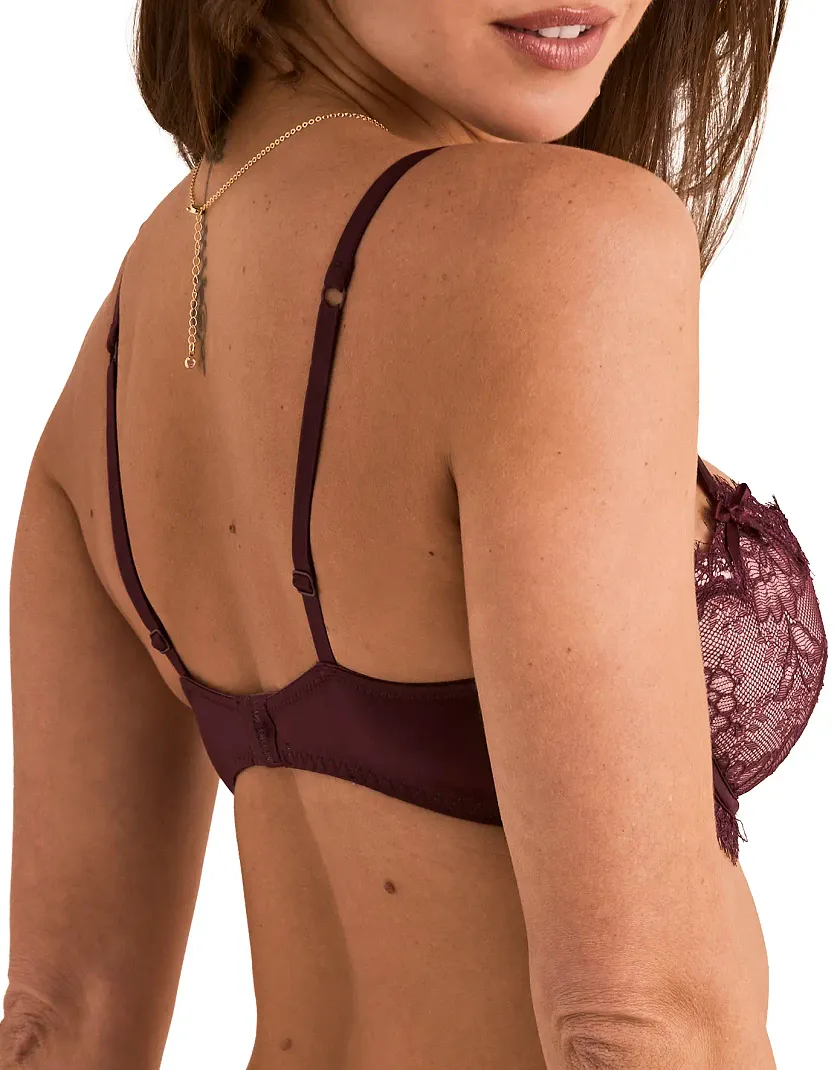 Karah Dark Purple 2 Push Up bra bundle Model 3