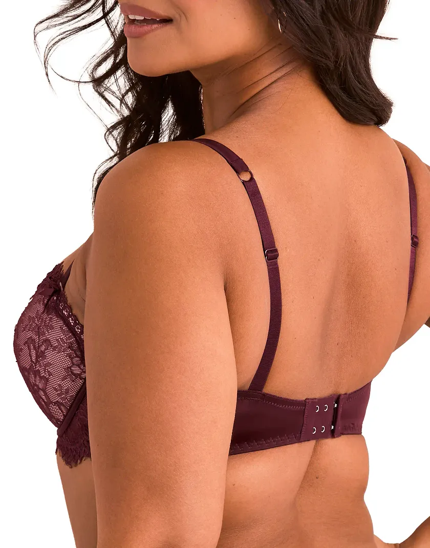 Karah Dark Purple 2 Push Up bra bundle Model 4