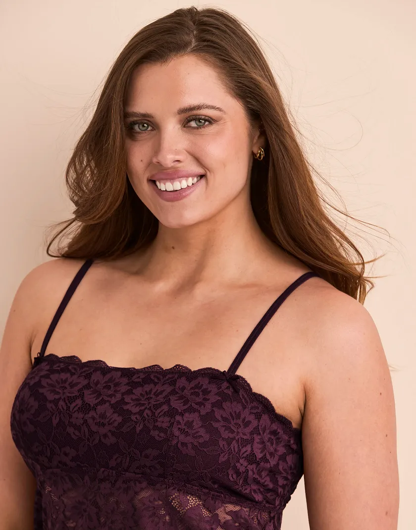 Samantha Dark Purple Plus sleepwear bundle Model 5