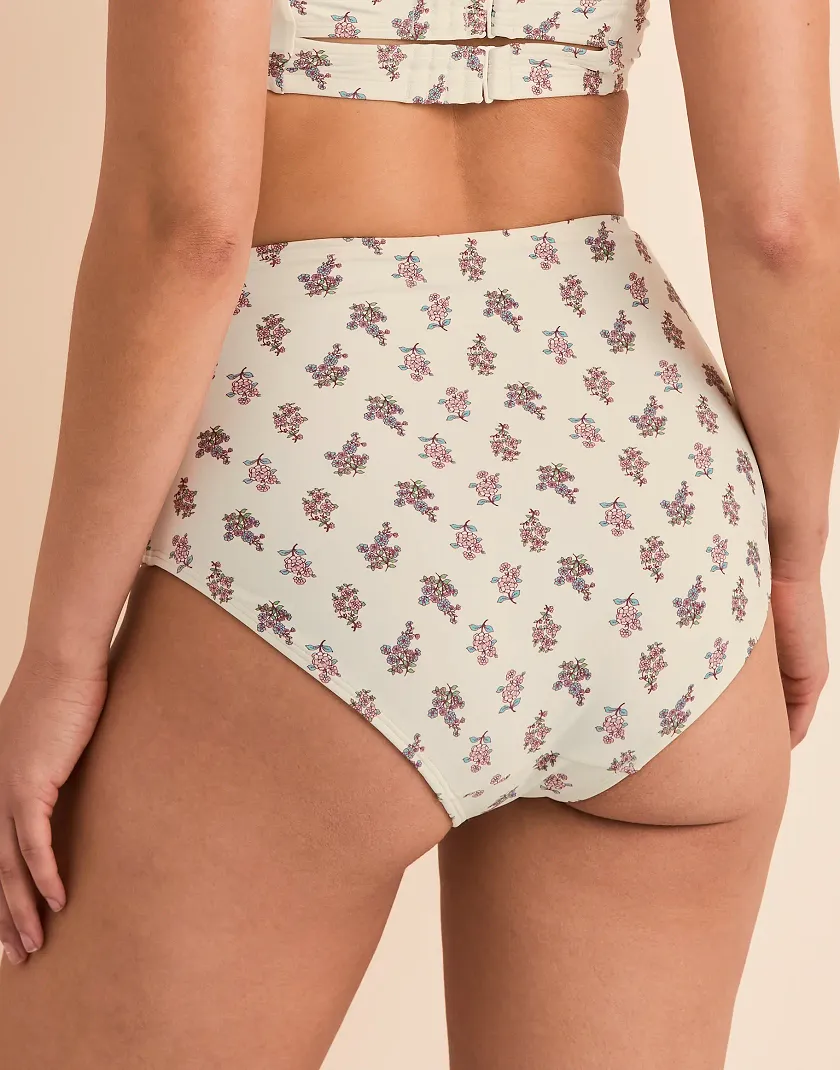 Shelbie B1 Floral Beige swimwear bundle Model 4