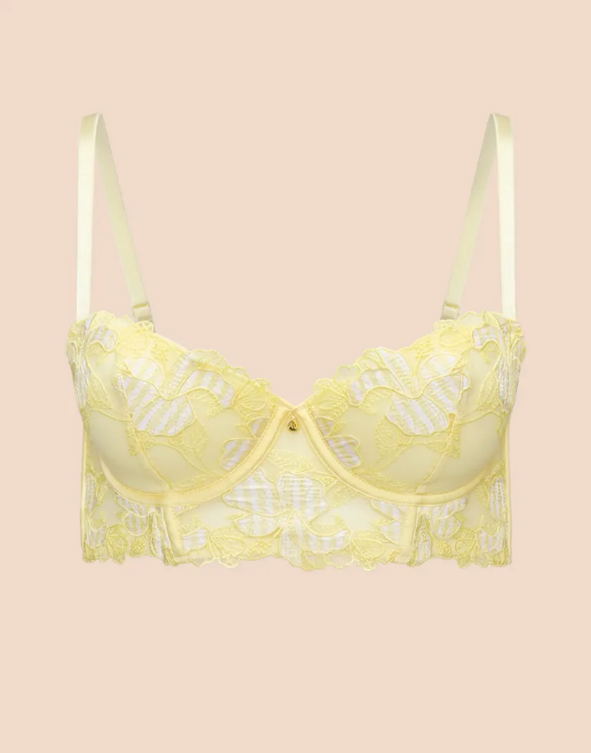 Carole Stripe Yellow 2 Contour bra bundle Still 3