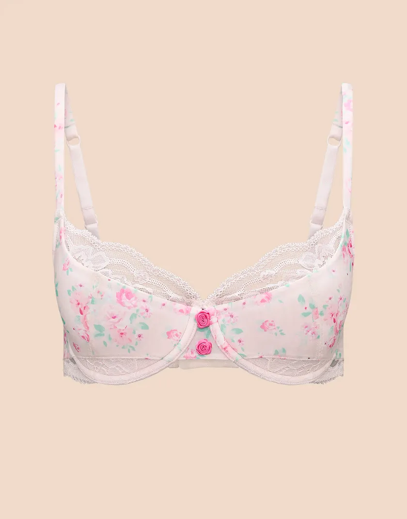 Gretel Floral Pink 2 Contour bra bundle Still 3