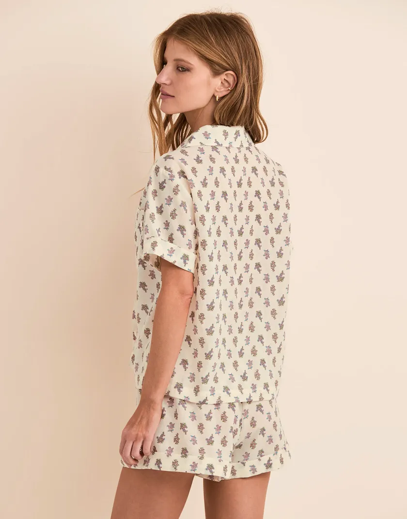 Lucero B1 Floral Beige sleepwear bundle Model 6