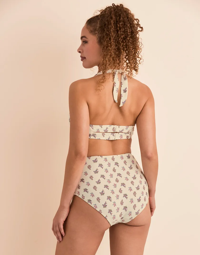 Shelbie B1 Floral Beige swimwear bundle Model 7