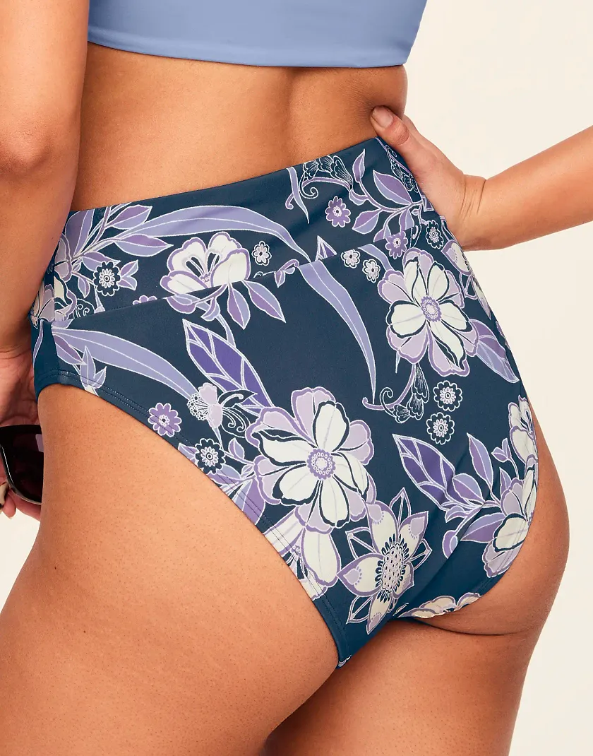 Nina Floral Blue swimwear bundle Model 3