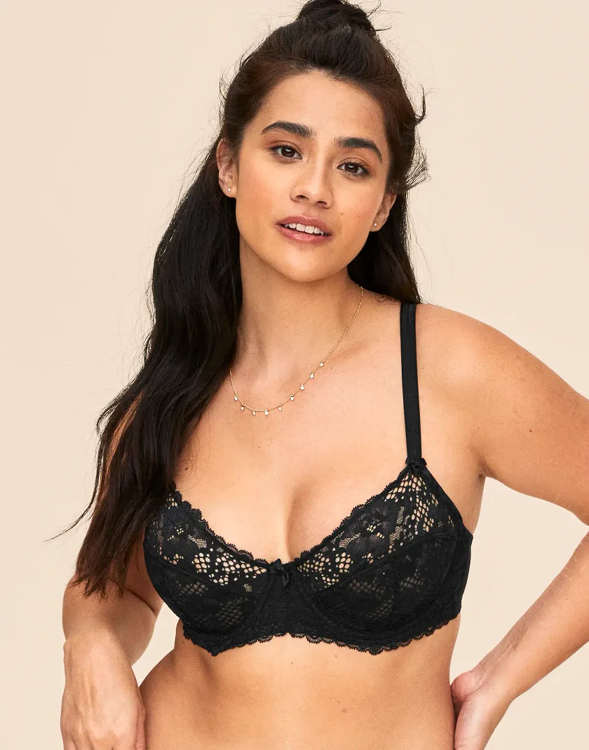 Cinthia Black 2 Unlined bra bundle Model 2