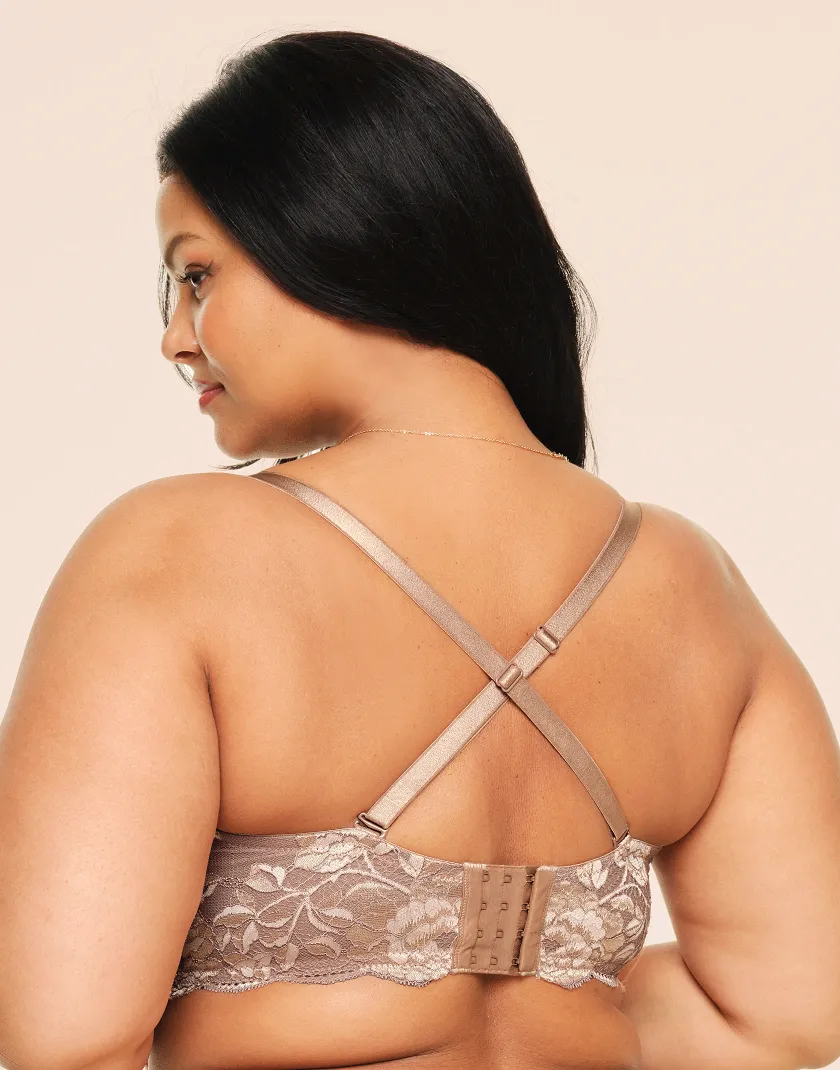Lyza Medium Beige 2 Push Up bra bundle Model 4