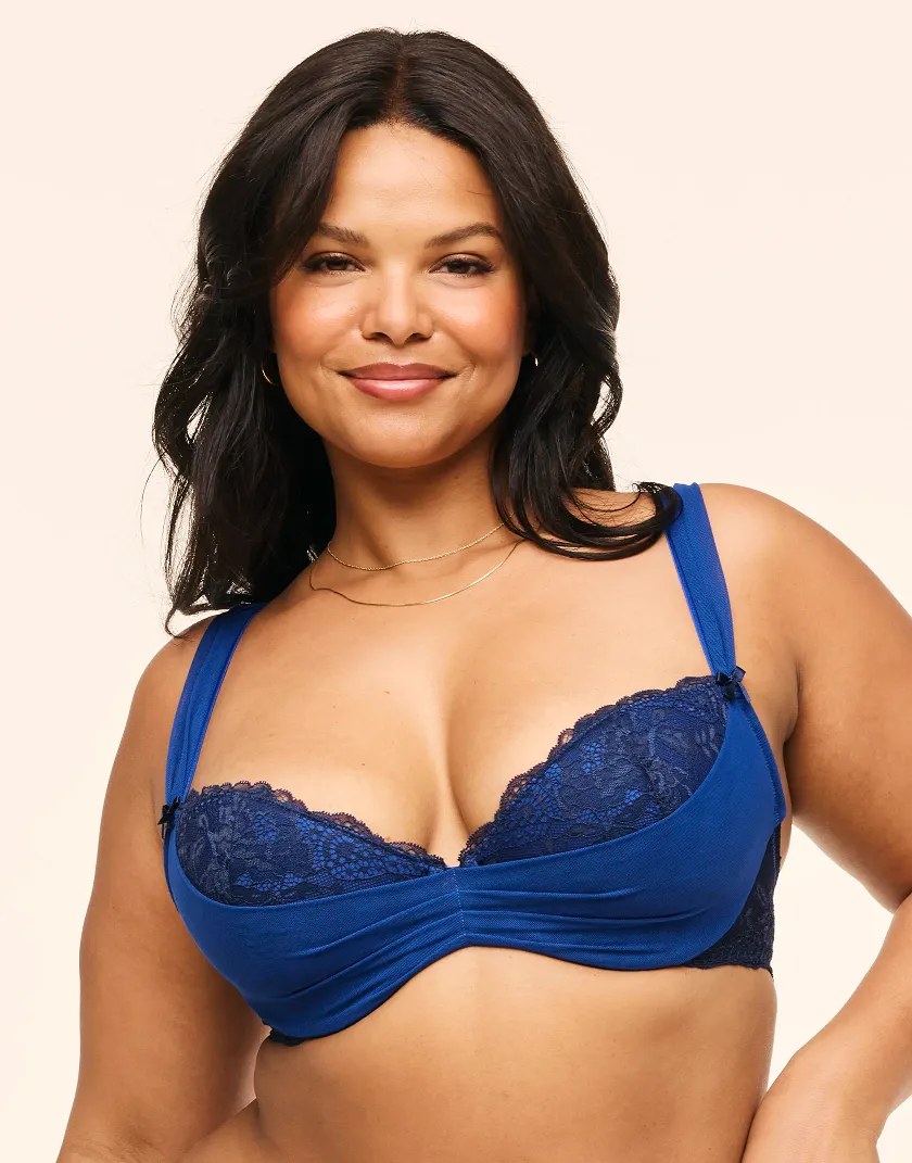 Clairabella Dark Blue 2 Contour bra bundle Model 1