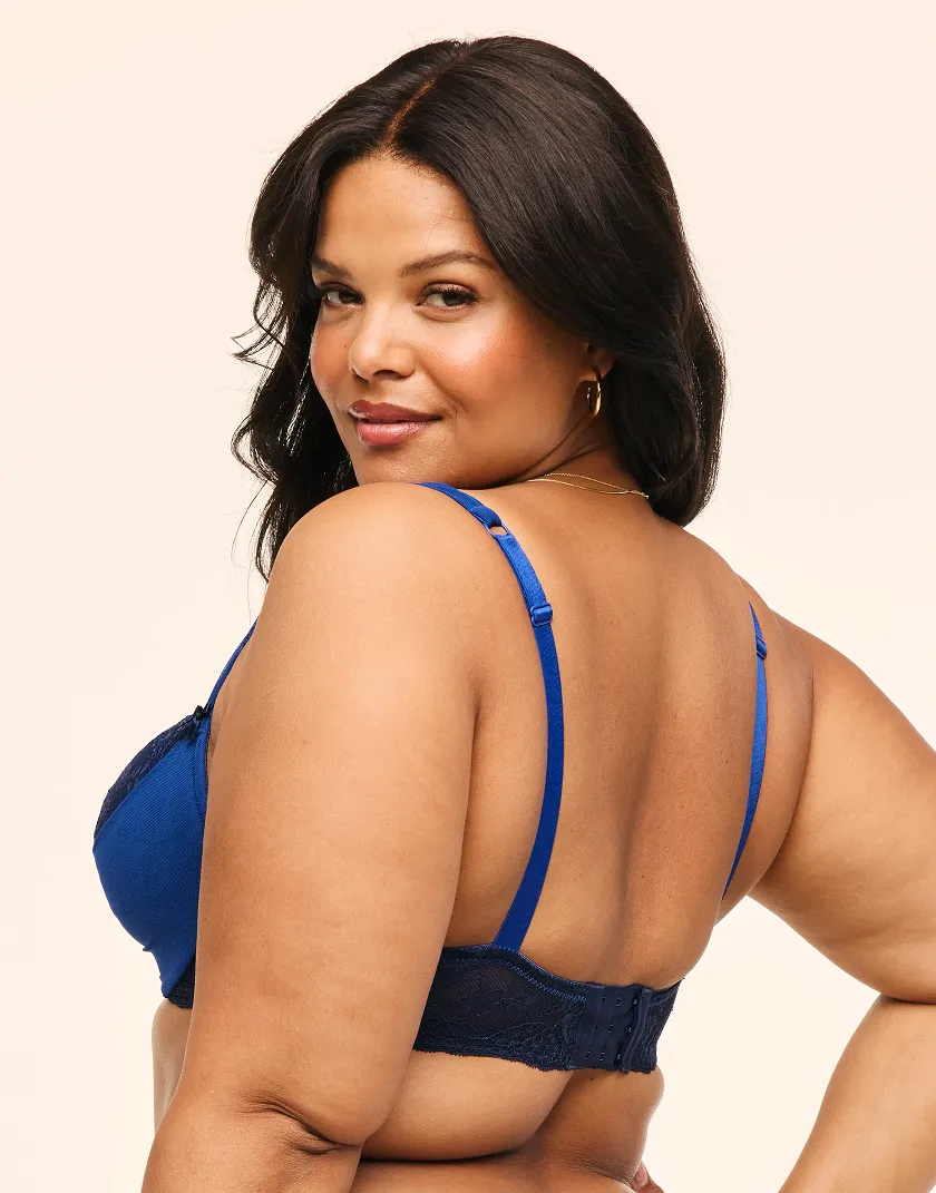Clairabella Dark Blue 2 Contour bra bundle Model 2