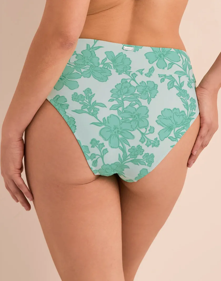 Perry Floral Green swimwear bundle Model 3