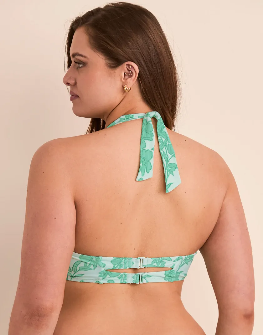 Perry Floral Green 2 Contour swimwear bundle Model 4