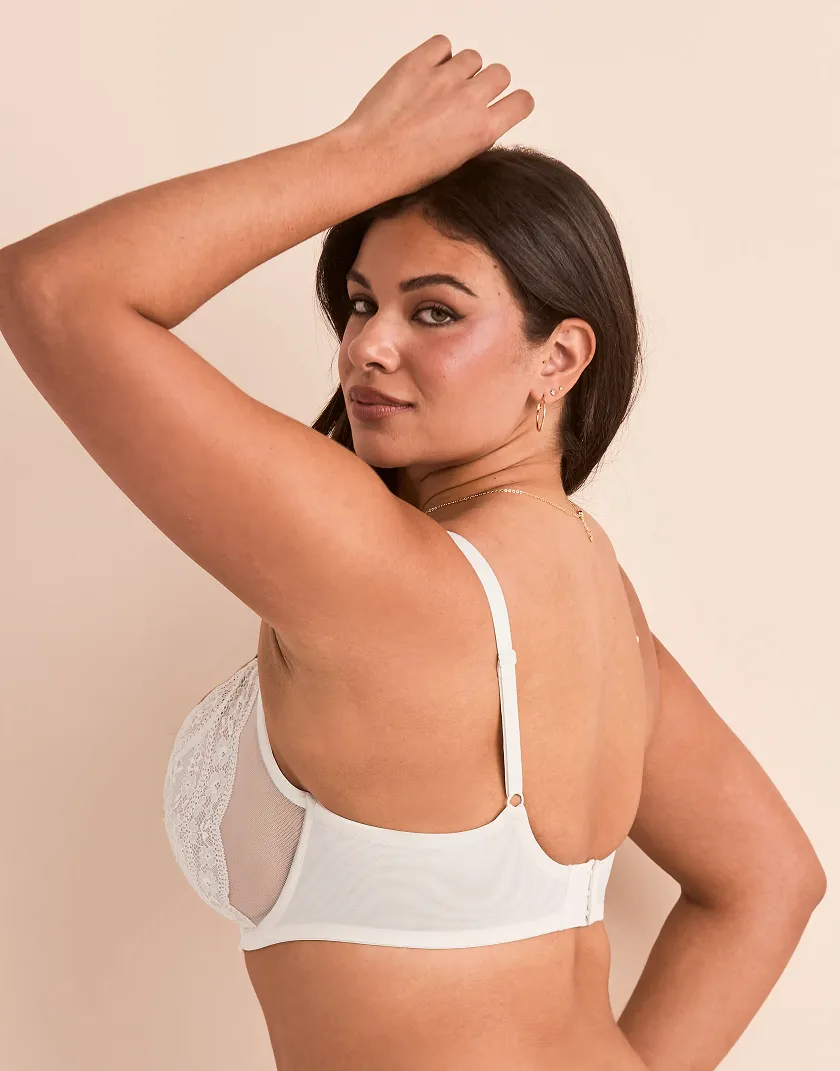 Elea White 2 Unlined bra bundle Model 4