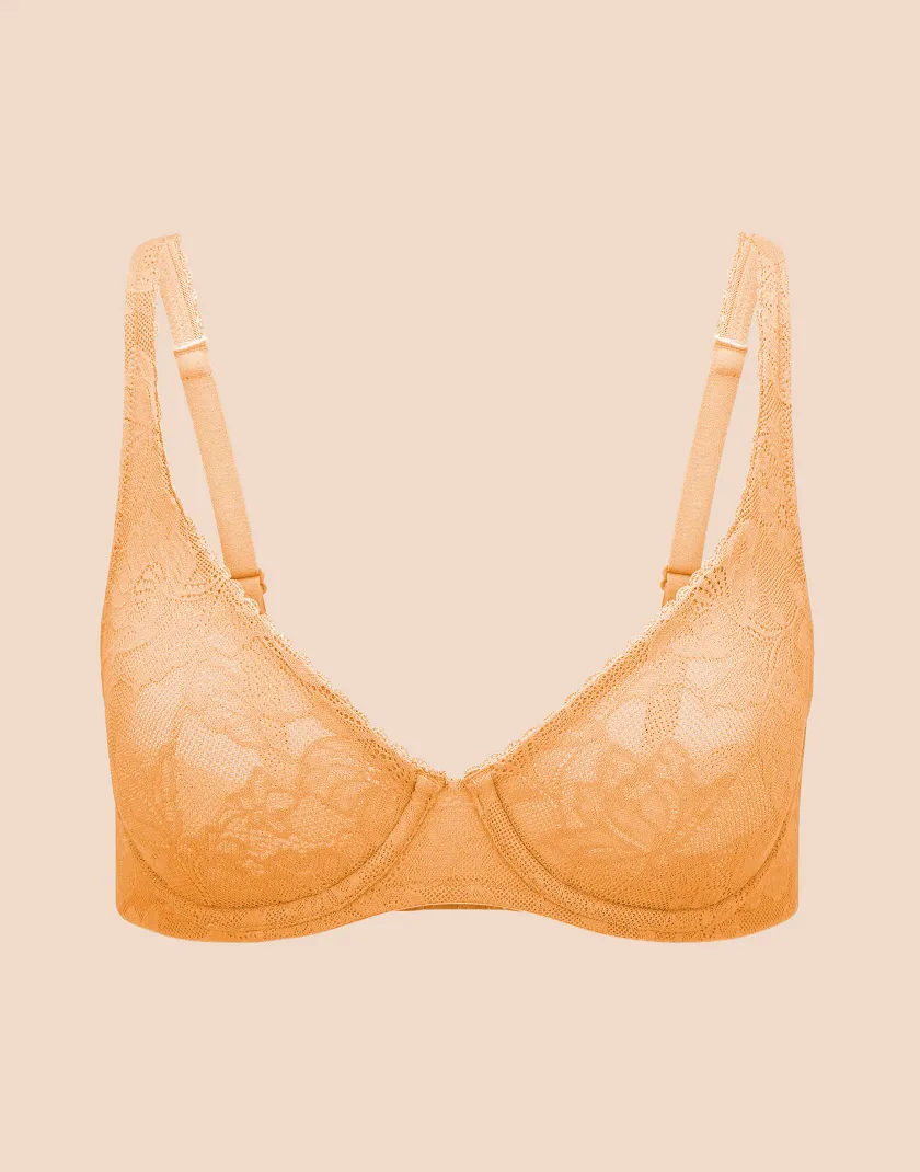Winona Medium Orange Unlined bra bundle Still 5