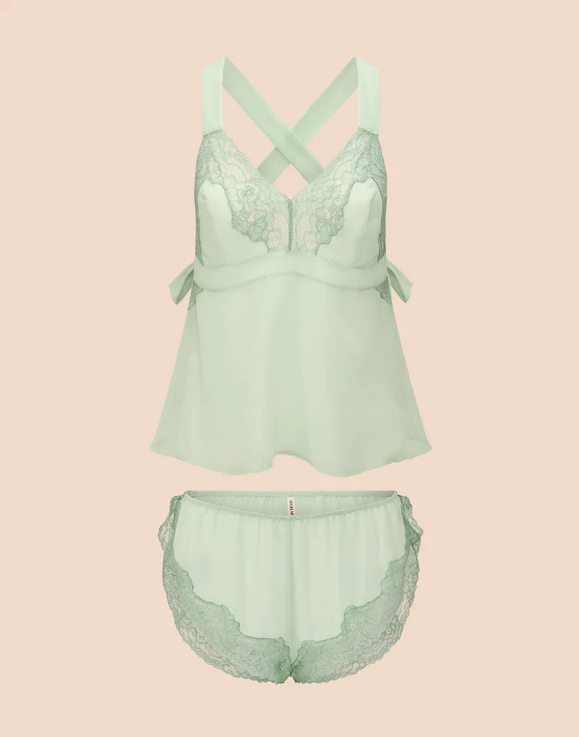 Sabreina Medium Green Unlined lingerie bundle Still 3