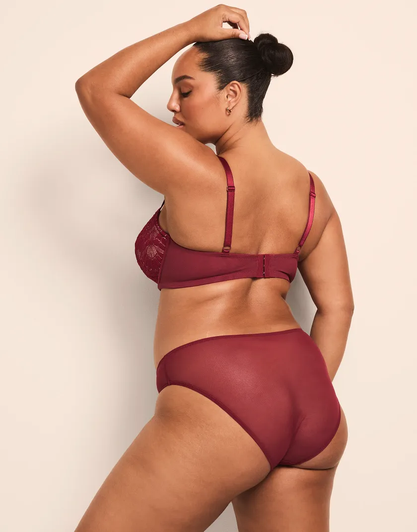 Albanne Dark Red 2 Contour bra bundle Model 9